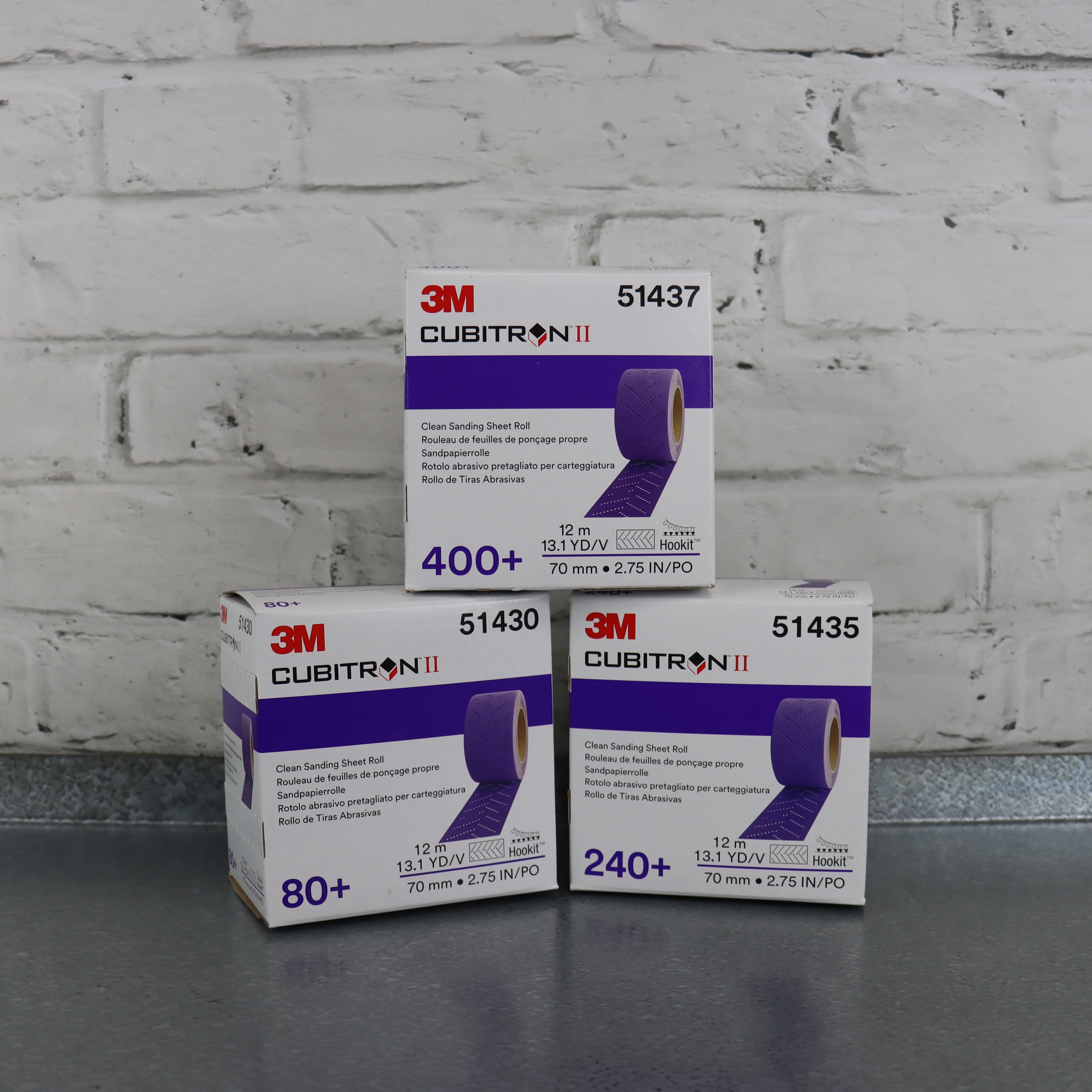 3M Hookit Clean Sanding Abrasive Sheet Roll (70mm x 12m)