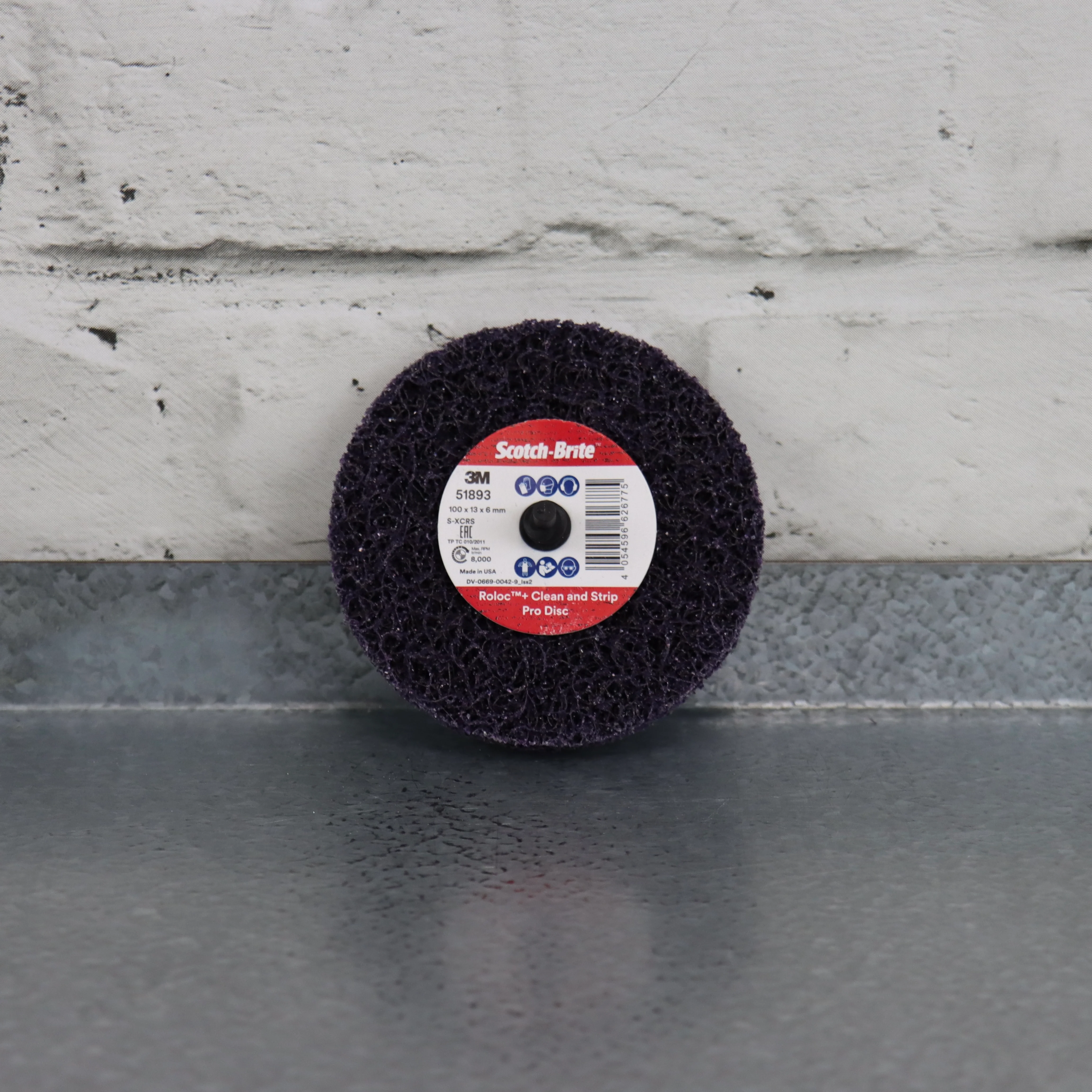 3M Purple Scotch-Brite Roloc Clean and Strip Disc (100 x 13mm)