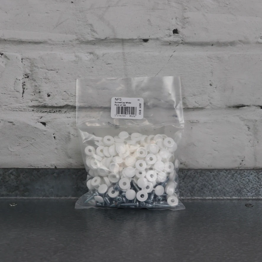 Workshop Warehouse 100 Hinged Cap Number Plate Screws